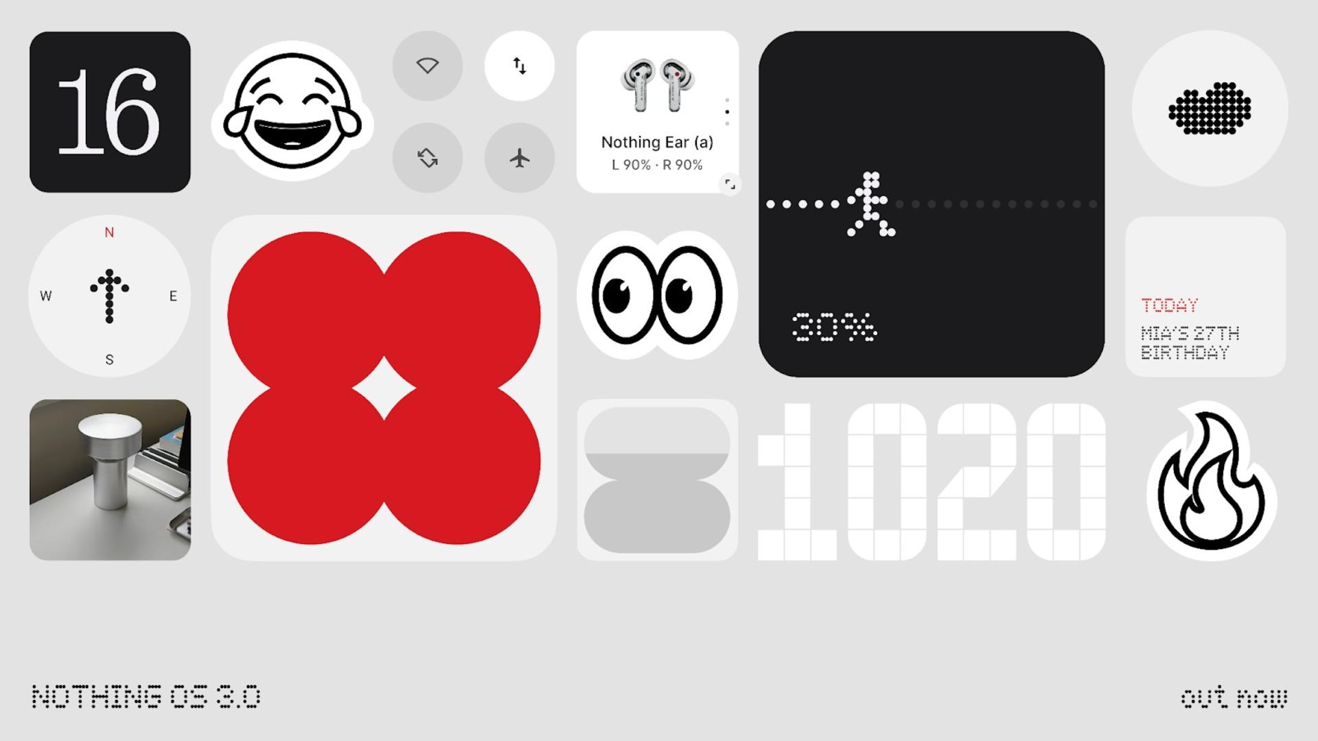 ویجت صفحه تنظیمات nothing os 3.0